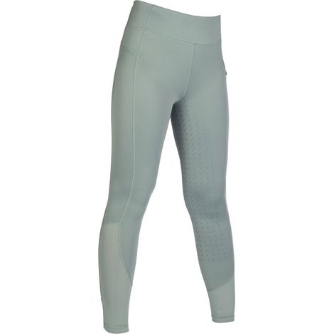 7/9 anni, Nero: Mädchen Reitleggings mit hoher Taille und elastischem Stoff mit vollem Silikon-Sitz Harbour Island Muster (1/5)