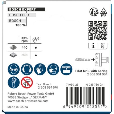Bosch 1x Sierra de corona EXPERT Sheet Metal PC Plus (para Láminas de acero inoxidable, Láminas de acero, Ø 27 mm, Professional Accesorios Taladro) (1/5)