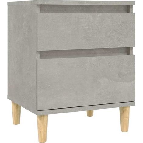 Comodino Grigio Cemento 40x35x50 cm vidaXL (1/5)