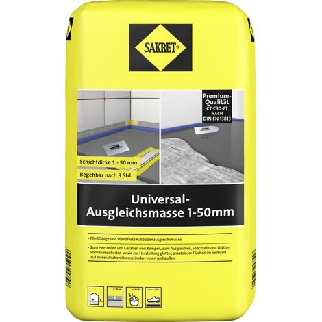 SAKRET Universal-Ausgleichsmasse 1-50 mm 10 kg Nivelliermasse