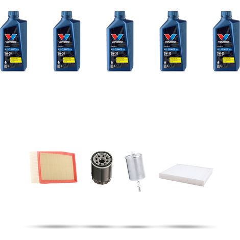 Kit tagliando 4 FILTRI e 5L OLIO compatibile con Seat Cordoba II 1.6i 74kw dal 1999 (1/5)