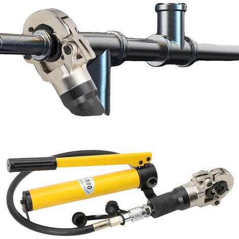 Hydraulisches Crimpwerkzeug, V-förmiger Durchmesser 12 bis 28 mm, TH-förmiger Durchmesser 16 bis 32 mm, hochfester Stahl, inklusive Schraubenschlüssel, wasserdichte Verbindungen (1/5)