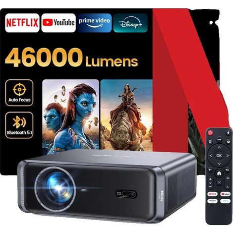Projecteur, Support 4K, Fonctionnalités de Mise au Point Automatique, 220V-240V Prise EU Type C (1/5)