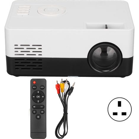 Mini projecteur domestique portable LED 30000 heures durée de vie ampoule Technologie HDR dynamique Projecteur de bureau Prise UK (1/5)