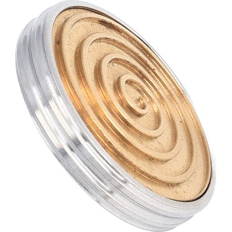 Jouet rotatif pour les doigts, à poser sur une table, en métal (acier inoxydable/laiton), pour tous les âges, pour soulager le stress et favoriser la relaxation. (1/5)