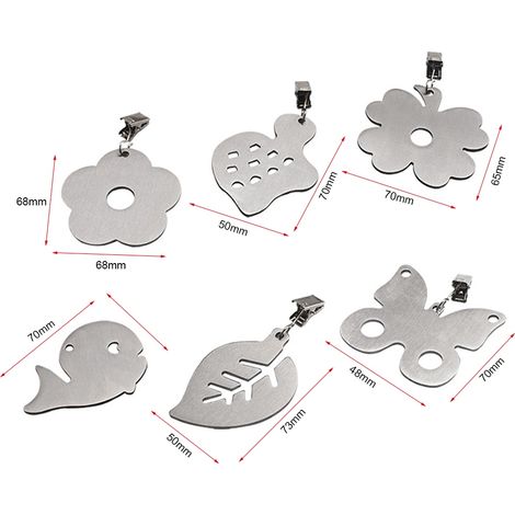 Set mit 5 Tischdeckengewichten aus Edelstahl (1/5)