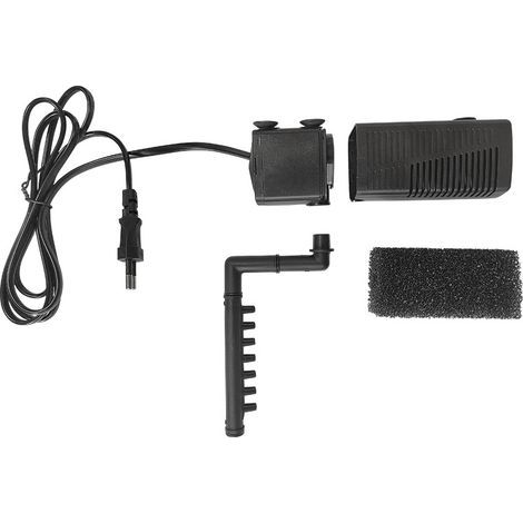 Pompe submersible combinée trois en un, filtre silencieux, pompe à oxygène pour aquarium, pluie artificielle, pompe à eau pour tortue, humidificateur pour bac à paysage (1/5)