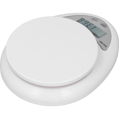 Balance culinaire numérique 5 kg précise écran LCD plat compact pour perte de poids pâtisserie cuisine (1/5)