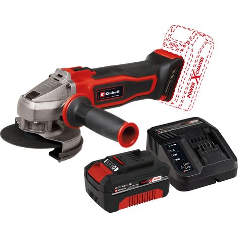 EINHELL Meuleuse d’angle sans fil TE-AG 18/115 Q Li Kit (1x 4,0 Ah)