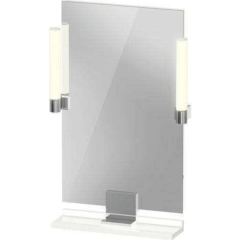Duravit Sivida Spiegel, chrom, 450x36x650mm, Aufsatzleuchte, (1/5)