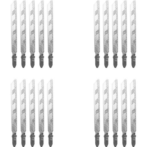20 Pièces Séries 101Mm 4 Pouce T Tige Jigsaw Lames Diamant Enduit Jig Scie Lame Ensemble MaçOnnerie Carrelage de Coupe Outils ÉLectriques Accessoires (1/5)