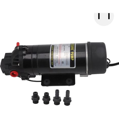 Pompe à membrane plastique filetage intérieur G3/8 pompe à eau pressurisée pour irrigation agricole prise US 110V (1/5)