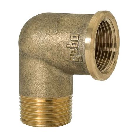 GOMITO MF OTTONE 92 GEBO - 3/4MF- 5 pezzi