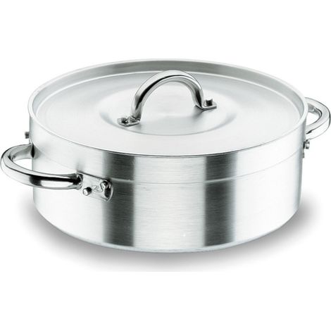 Casseruola Lacor in alluminio da 60 cm con coperchio Adatta a piani cottura in vetroceramica, elettrici e a gas Capacità 70 (1/5)