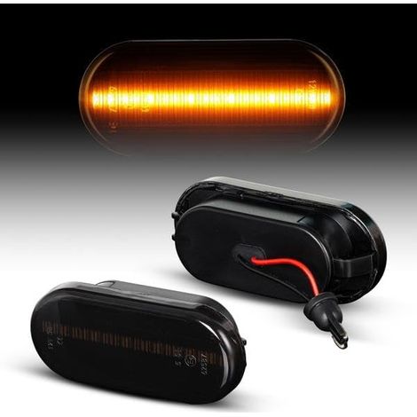 Feu Clignotant Latéral LED - Compatible Volkswagen Golf 3 Polo Passat Sharan T5 - Étanche Anti-corrosion - Lot de 2