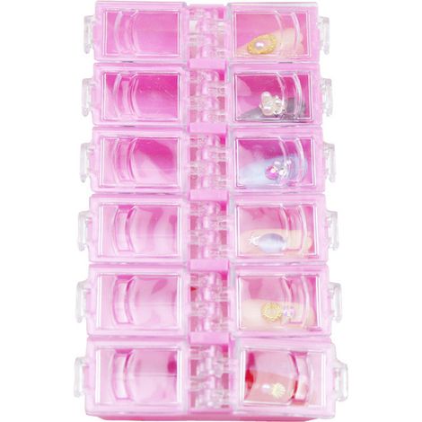 Boite De Rangement Bijoux - 12 Compartiments - Plastique Pvc Transparent - Pour Boucles Doreilles Colliers Anneaux Perles - 1 Pièce (1/5)