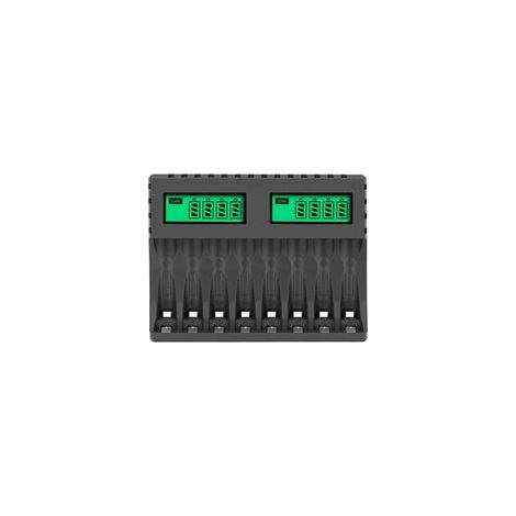 8 Slots Chargeur Piles Rechargeable Charge Rapide pour AA AAA Rechargeable avec Port USB (1/5)