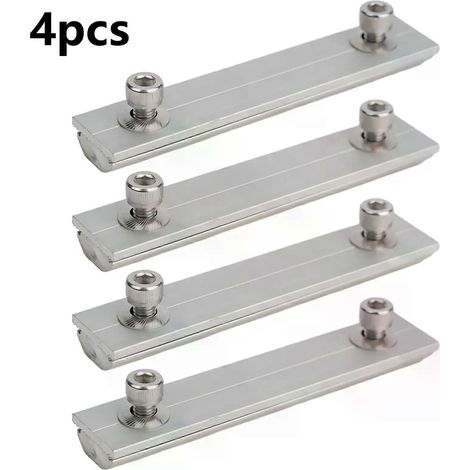 Profilverbinder für Solarmodulschienen, Aluminium-Montageverbindung, Photovoltaik-Halterung, Führungsschienenverbinder, 14 cm (1/4)