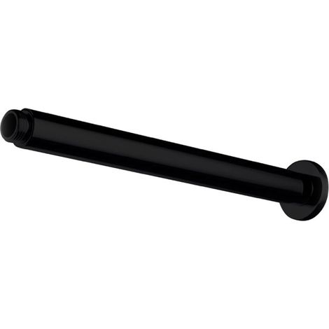 Balterley Modern Bathroom Long Round Ceiling Mounted Shower Arm Durable Stainless Steel Construction, 221mm - Matt Black Finish