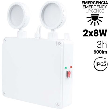 Industrie LED Notlicht - 2 x 8W - IP65 (1/5)