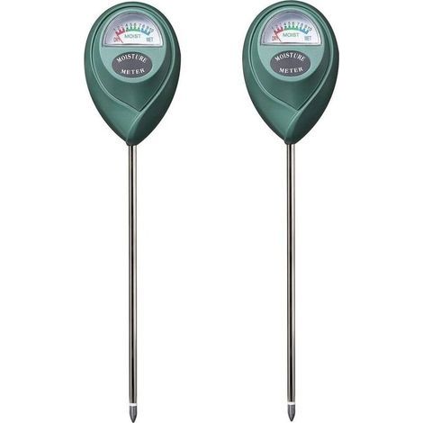 Bodenfeuchtesensor, Wassermonitor, Hygrometer für Gartenbau, Landwirtschaft und Pflanzen, keine Batterien erforderlich, 2er-Pack (1/5)