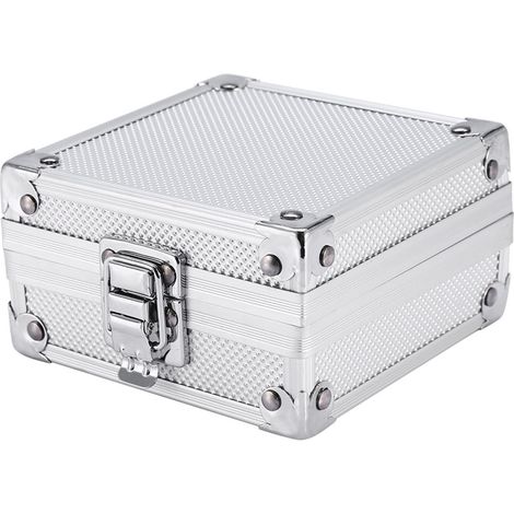 Étui de machine à tatouer en aluminium avec serrure, boîte de transport et de rangement pour appareils électroniques. (1/5)