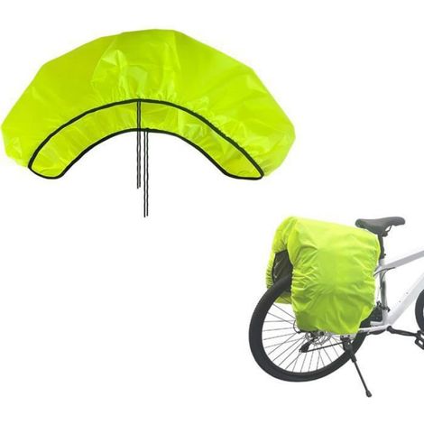 Housse de vélo - 126 x 66 cm - Housse de pluie pour sacoche - Housse de sac arrière - Housse de panier - Vert clair - Unité (1/5)