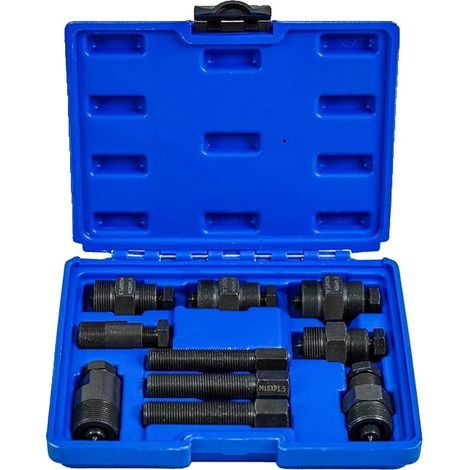 Juego de extractores de volante de motocicleta, kit de herramientas de 10 piezas, compatibilidad universal, caja de almacenamiento duradera. (1/5)