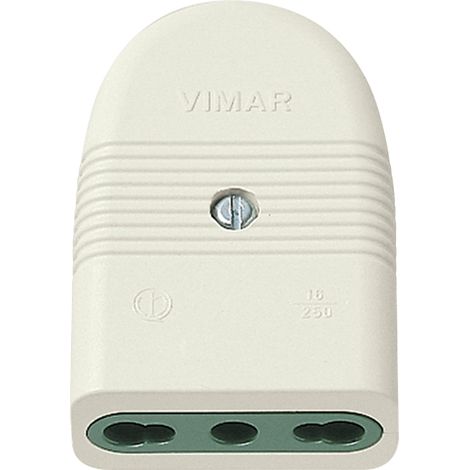 VIMAR - 01029.B 2P+T 16A P17/11 axiale weiße Buchse
