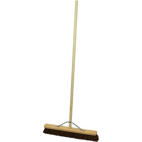 Faithfull Stiff Bassine Broom 600mm 24in + Handle & Stay FAIBRBAS24H (1/3)