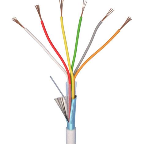 ELAN 70I140 Cavo per allarmi LiYY 6 x 0.22 mm² Bianco 10 m