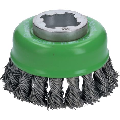 Spazzola superiore in acciaio inossidabile PRO Heavy X-Lock, 75 x 0,5 mm (1/5)