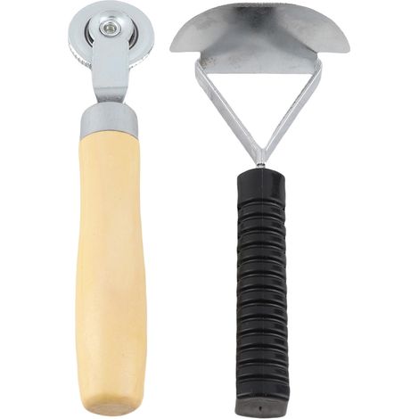Kit Réparation Pneus 6mm - Rouleau Bois & Racloir Métal - Kit Urgence Universel Voiture Moto Vélo - Finition Pro Sans Bulles (1/5)