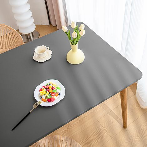 QAZQA Nappe Extensible Couverture de Table en Polyester et Spandex - Lavable en Machine et Infroissable 60×120cm-gris