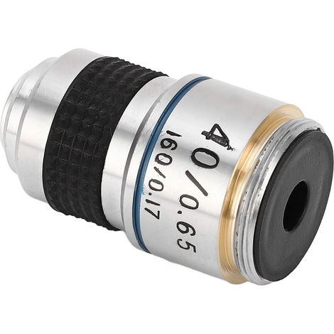 Objectif de microscope biologique 40x 185 achromatique universel standard à filetage RMS (1/5)