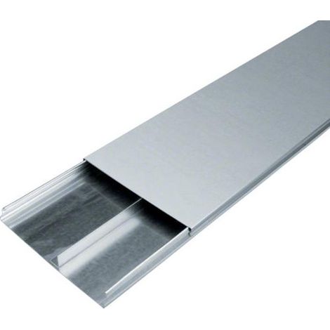 Goulotte acier 2 compartiments 28mm x 240mm pour sol béton HAGER UK240282
