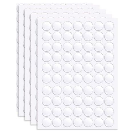 500 runde, transparente, doppelseitige Klebepunkte (10 mm) – Wiederablösbare Aufkleber – Vielseitiges, rückstandsfreies Klebeband für Partydekorationen (1/5)