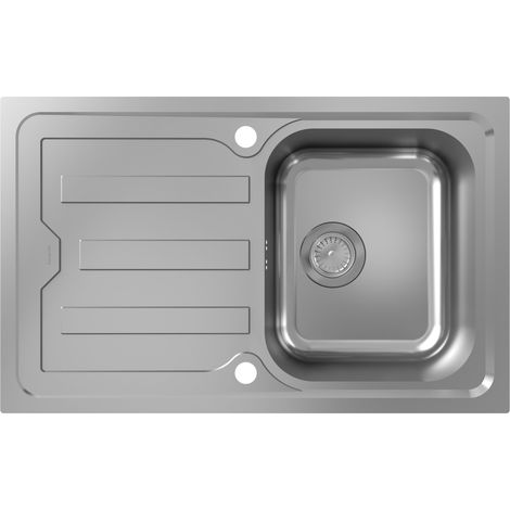 hansgrohe S44 Evier encastré 342, acier inoxydable, avec