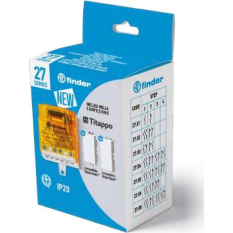 Kit relé modular serie 27 con accesorio titappo finder 270182304000poa