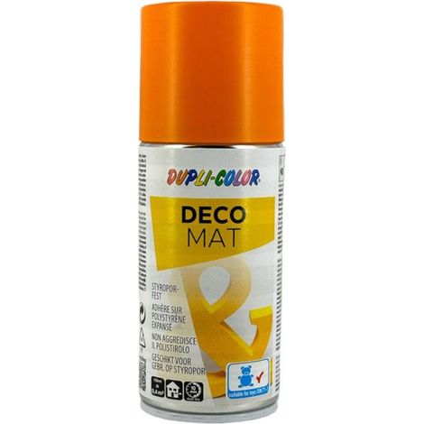Bombe de peinture - Orange pastel - RAL 2003 - Mat - Tous supports - Loisirs créatifs - 150ml