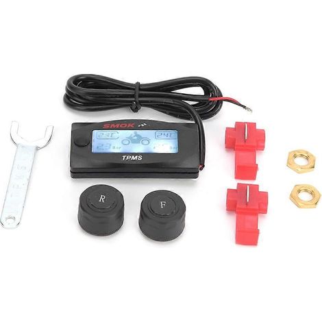 Système de surveillance de la pression des pneus (TPMS) multifonction en plastique pour motos Honda/Yamaha/Kawasaki (1/4)