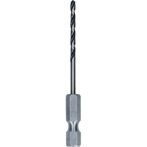 Bosch Foret hélicoïdal HSS métal, 2,5 x 30 x 69 mm, queue HEX 1/4 (1/5)