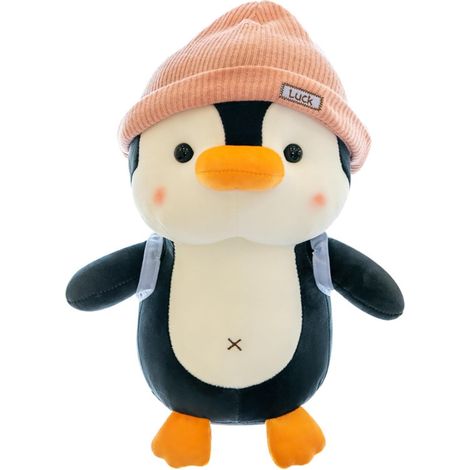 Peluche Pinguino, Pinguino di peluche per bambini, Giocattolo Pinguino di peluche, Bambola Pinguino di peluche, Regalo Pinguino di peluche, per bambine, bambini e neonati (25 cm)