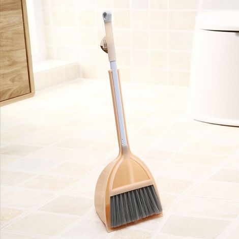 Balai Enfant - Balai Et Raclette Pour Enfants - Manche En Acier Inoxydable - Tête Pivotante 180° - Convient Pour Cuisine Salon Jardin Bureau - 1 Pièce (1/5)