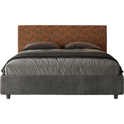 Letto Matrimoniale 160x190 cm con Rete e Contenitore Arla Norris Era (1/4)