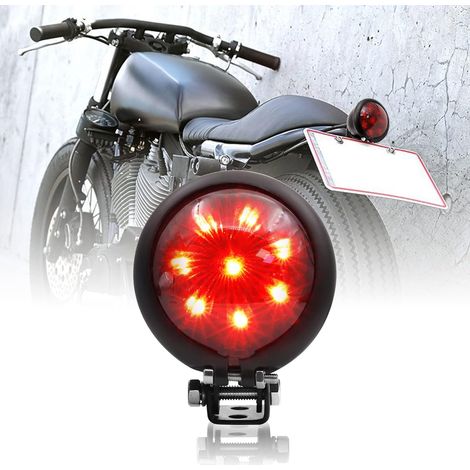 Bardusch-LED Feu Arrière Moto Feux Stop Frein Arrière Lampe (Rouge) (1/5)