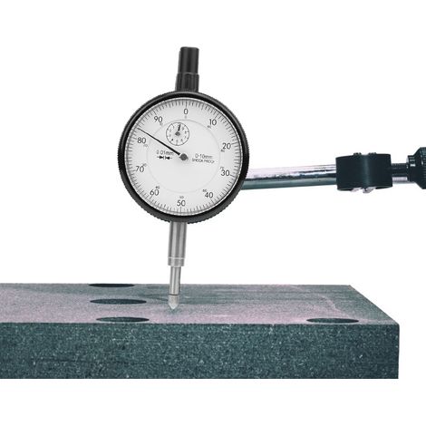 Comparateur à cadran anti-choc 0-10 mm précision 0,01 mm instrument de mesure (1/5)