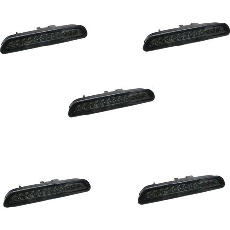 Cinco luces de marcha atrás/freno trasero de 12 LED de color ahumado, aptas para los modelos Toyota Hiace de 2005 a 2013.