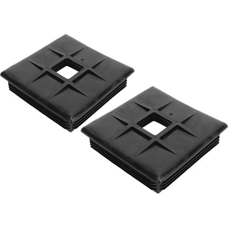 2 Bouchons carrés 4 pouces ABS pour trous de tuyau, capuchons de protection pour flexibles d'égout dissimulés pour camping-car et caravane (1/5)