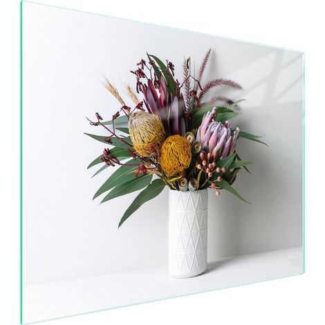 Glasschneidebrett 52x40 Blumen